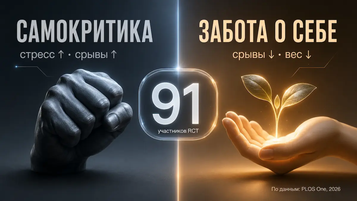 Кнут или забота: что работает принятие тела и самосострадание против самокритики: что эффективнее для похудения