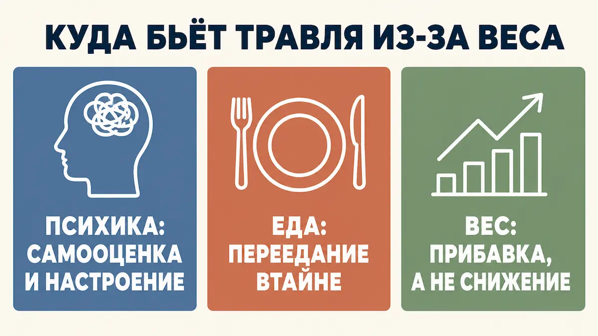 Три последствия ситуации, когда ребёнка дразнят из-за веса: психика, пищевое поведение, вес