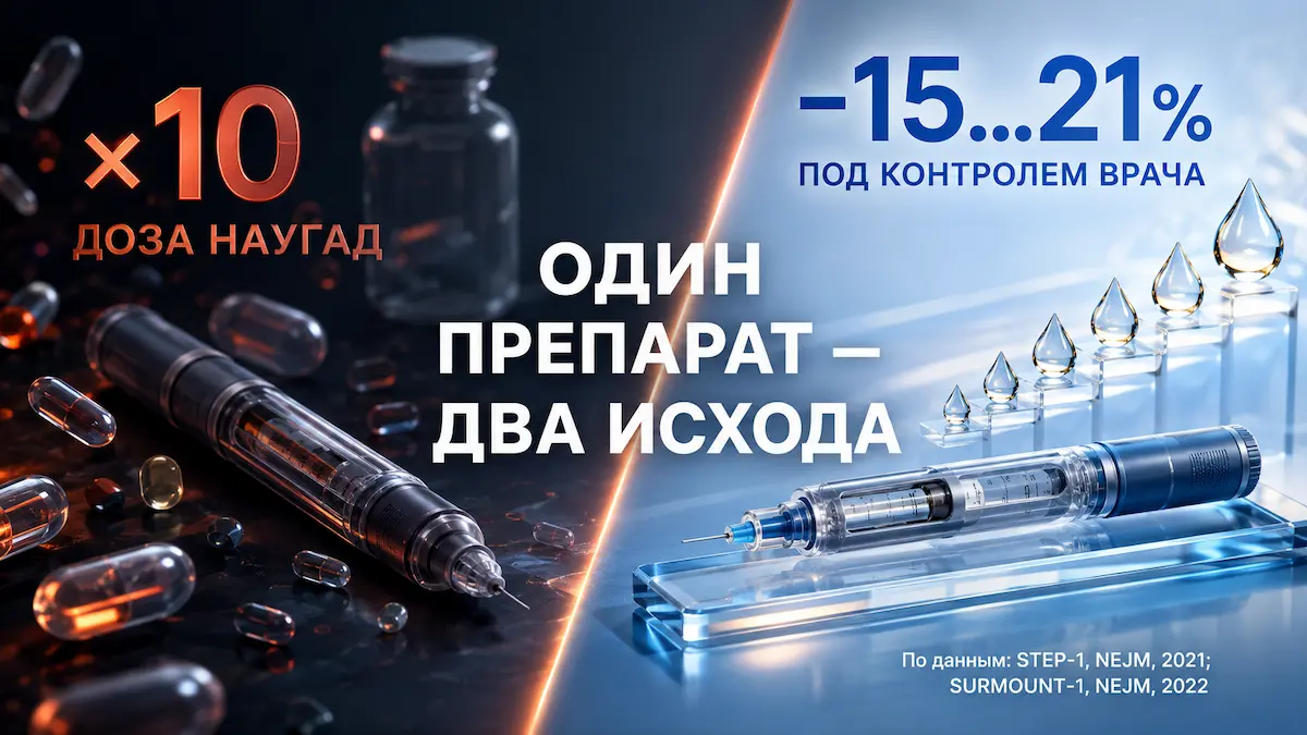Уколы для похудения: самолечение против контроля врача, наглядное сравнение