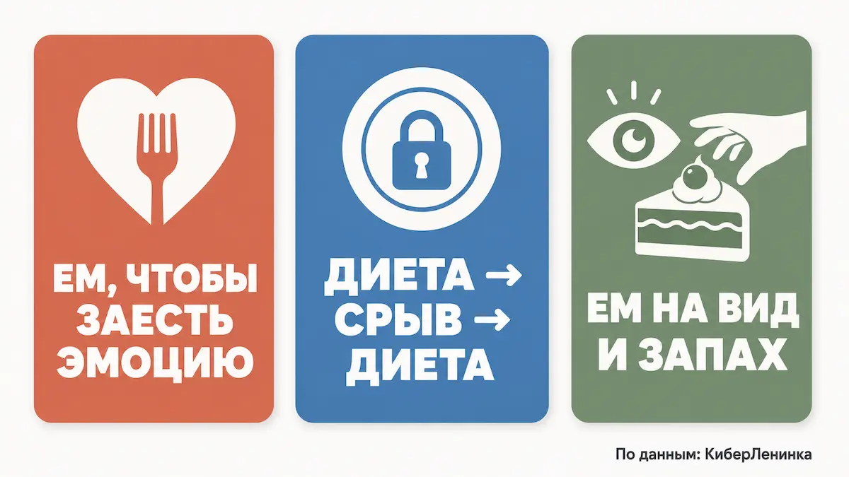 Три типа нарушенного пищевого поведения три типа нарушенного пищевого поведения: эмоциогенное, ограничительное, экстернальное