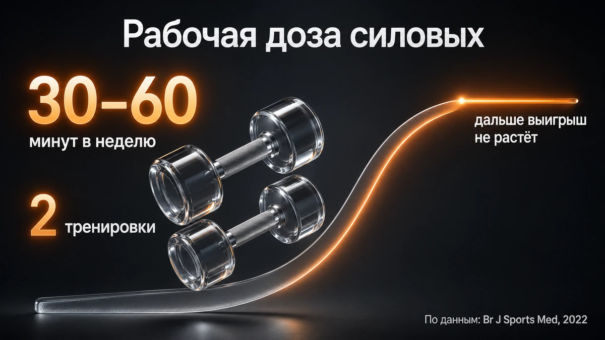 Недельная доза силовой нагрузки Сколько раз в неделю нужны силовые тренировки при лишнем весе: 2 занятия и 30–60 минут