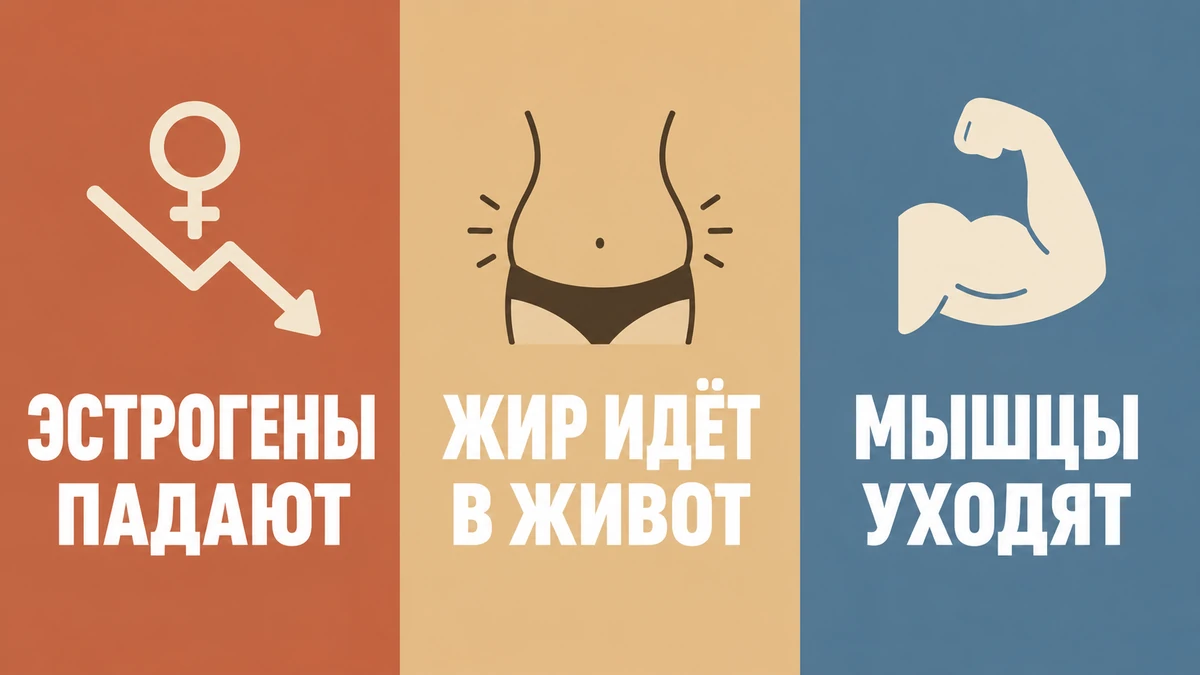 Куда переезжает жир в менопаузу почему растёт живот при менопаузе: эстрогены, висцеральный жир и мышцы — инфографика