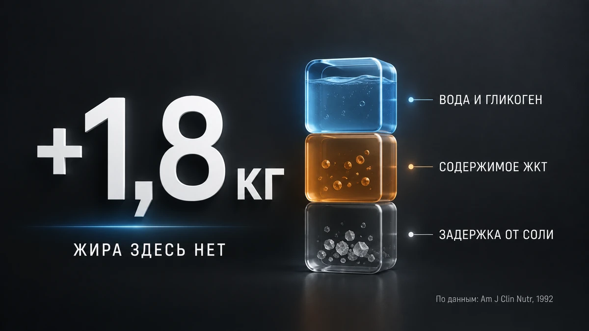 Почему вес растёт после переедания из чего складывается привес на весах после срыва с диеты: вода, гликоген, содержимое ЖКТ