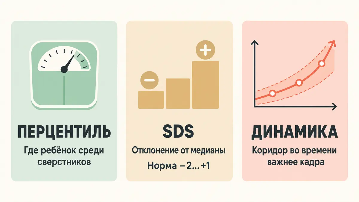 норма веса ребёнка по возрасту: перцентили и SDS, шкала оценки