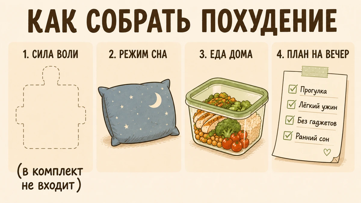 Инструкция по сборке силы воли шуточная инструкция по сборке силы воли: ключевая деталь в комплект не входит